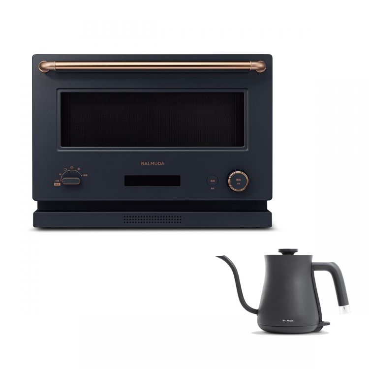 BALMUDA The Range 微波烤箱20公升 K09C+BTP-K02D 手沖快煮壺