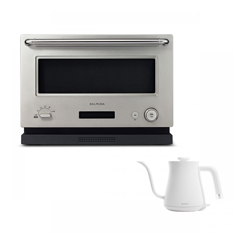 BALMUDA The Range 微波烤箱20公升 K09C+BTP-K02D 手沖快煮壺
